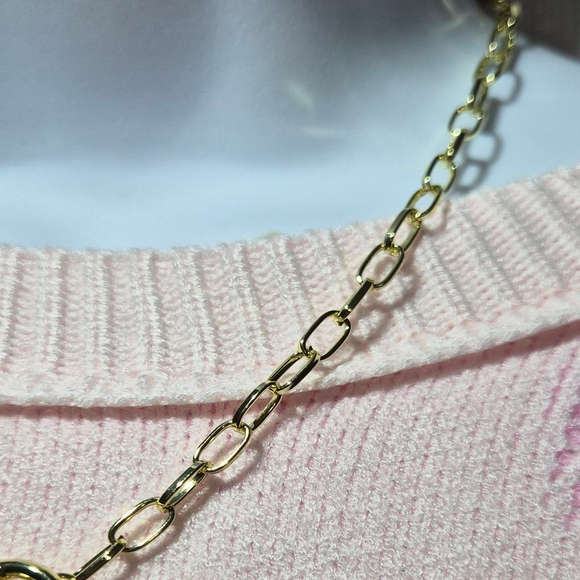 Gold and Pearl Necklace With Heart Pendant NWT - Picture 4 of 6